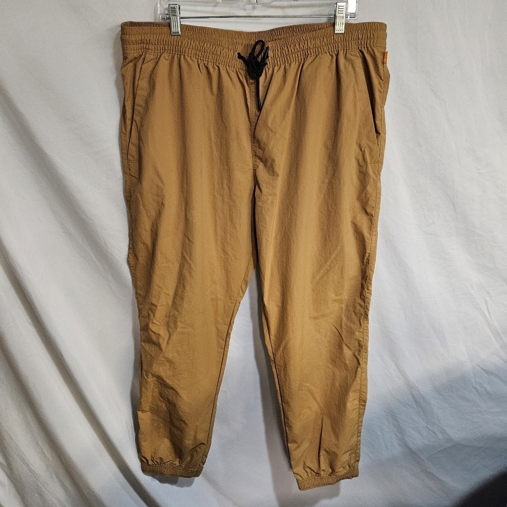Timberland DWR Trail Joggers Wheat Tan Brown Wind Breaker Mens Sz XXL